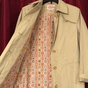 Talbots Kiwi Green Long Spring Coat